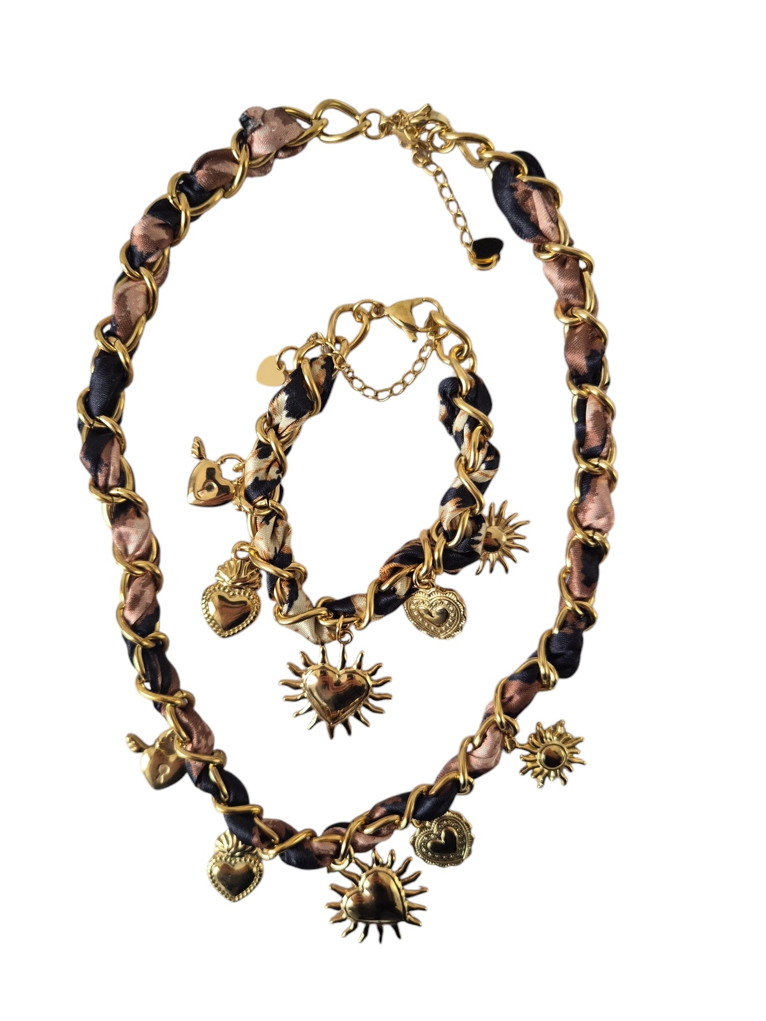 set collana e bracciale LEOPARDO